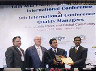 INTERNATIONAL ASIA PACIFIC QUALITY AWARD QUEST FOR EXCELLENCE